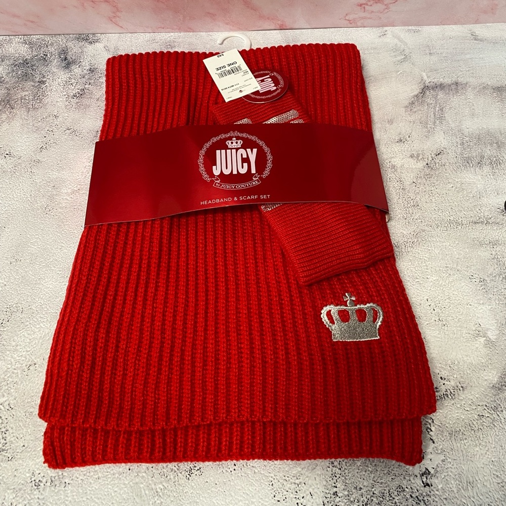 Juicy Couture Scarf and Headband Set - Picture 1 of 6